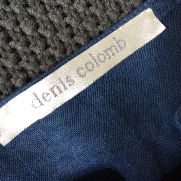 Denis Colomb hand woven linen caftan, Petrol Blue, Size Medium - Picture 9 of 9